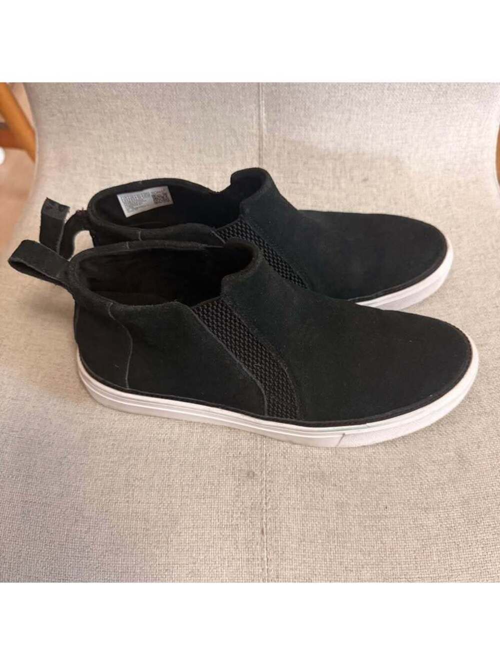 Toms Bryce Black Suede Sneaker Booties Women's 8.5